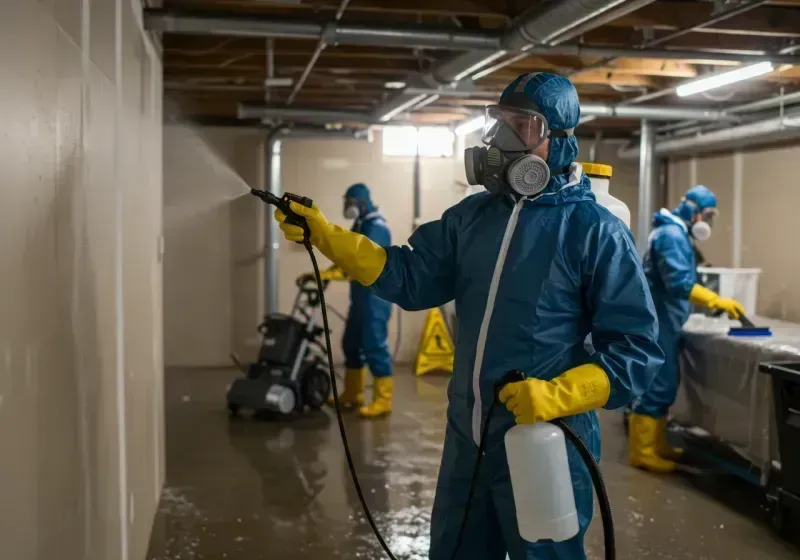 Basement Sanitization and Antimicrobial Treatment process in Excelsior Springs, MO